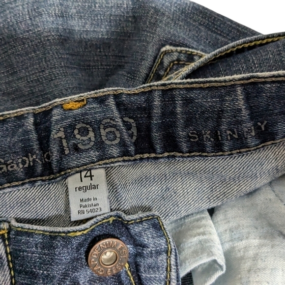 Gap Kids Dark Denim Skinny Jeans 👖 Size 14 ✨ - Picture 2 of 10